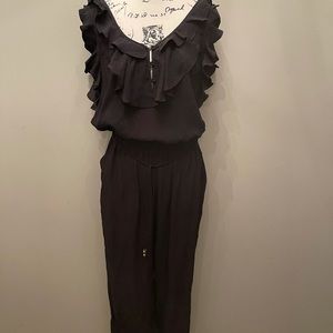 REBECCA TAYLOR Black Silk Jumpsuit 8